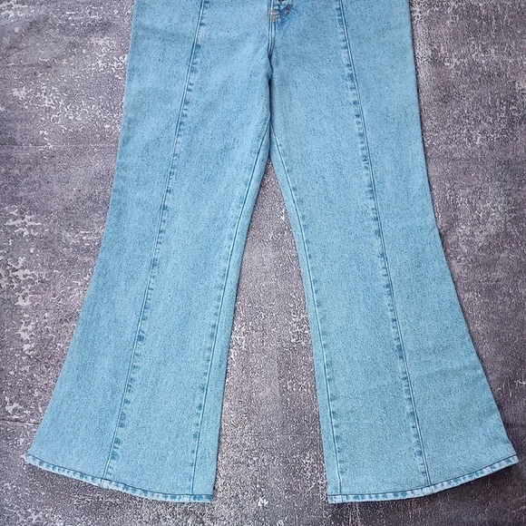 Vintage Hollywood Fared Dernim Jeans - Picture 8 of 10